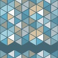 Trendy seamless pattern designs. Figures from multi-colored hexagons. Vector geometric background.
